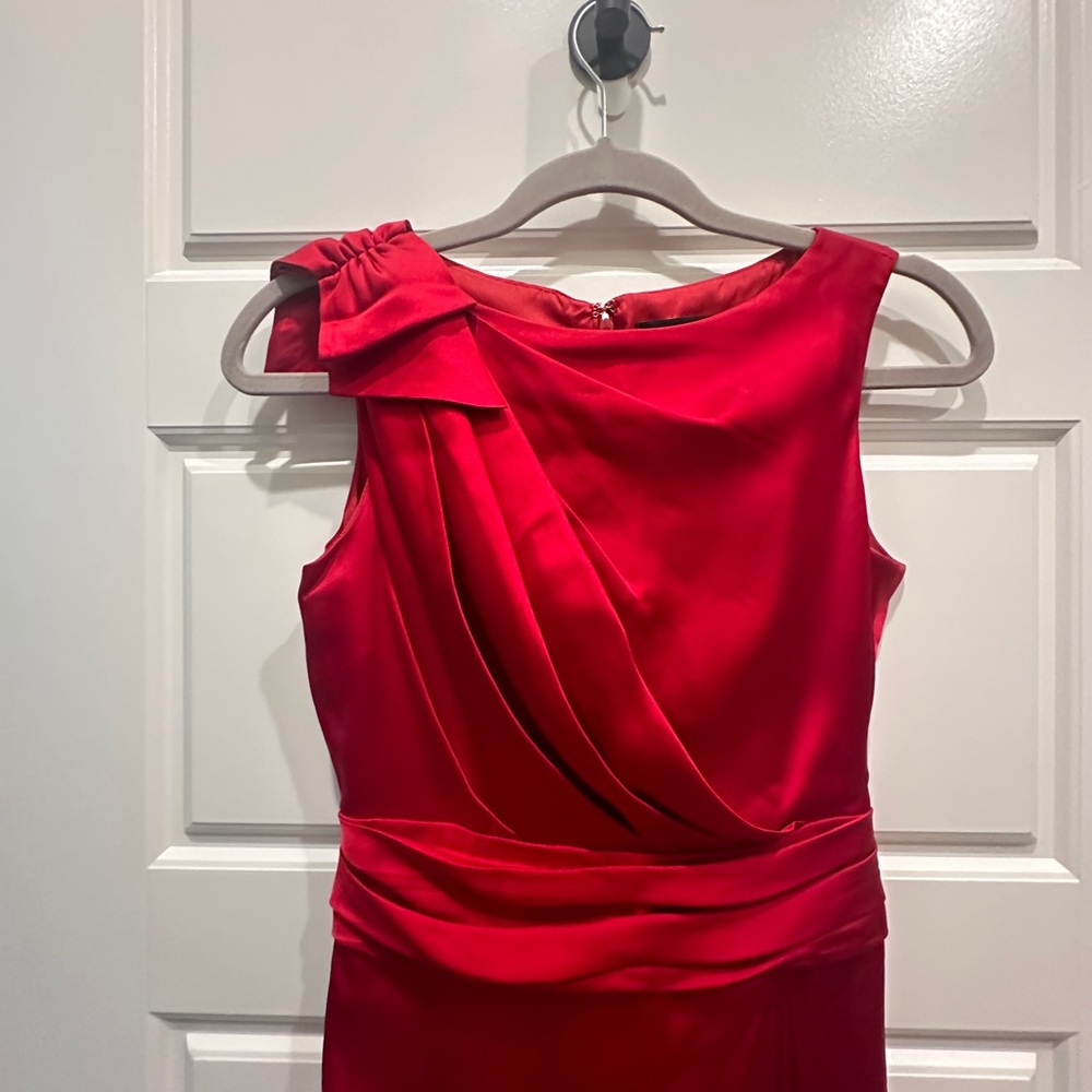 Carolina Herrera Red Silk Gown